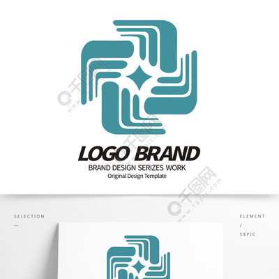 简约现代蓝色线条F字母企业LOGO设计 专业、信赖与未来的视觉象征